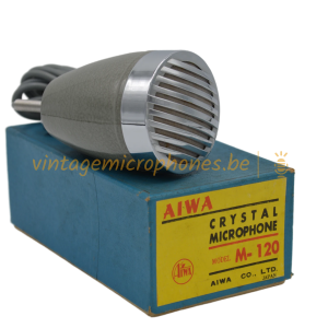 Aiwa M120 vintage microphone (3 full size pictures)