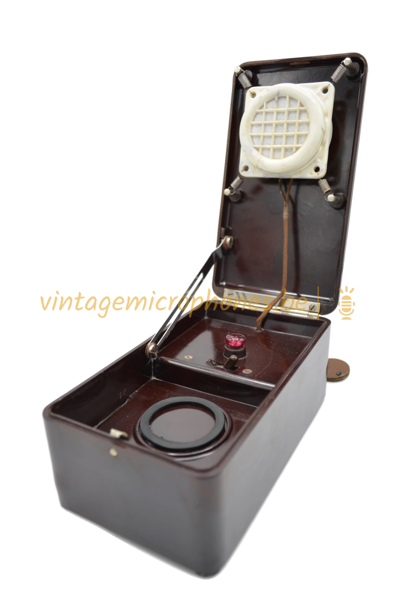 Bakelite vintage microphone-model unknown (5 full size pictures)